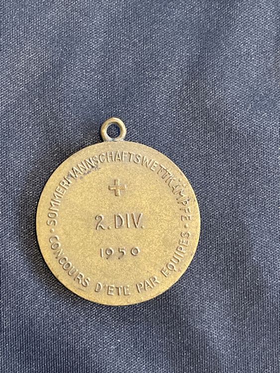 Alte Bronzemedaille Armeewettkämpfe 1950 2