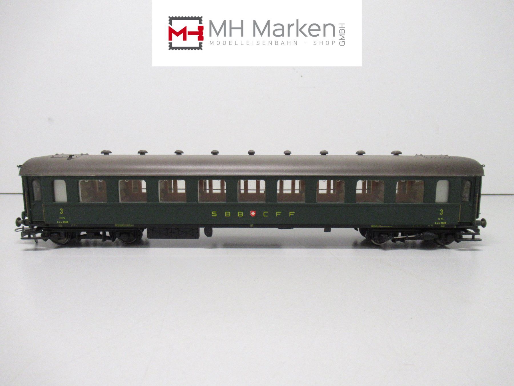 Metropolitan Modelleisenbahnen: Metropolitan 7030 Personenwagen 3.Klasse RIC SBB CFF FFS DC – Gebraucht aus Basel von mhmarken