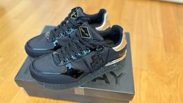 Neuwertige Sneaker von Replay RAEFORD Schwarz / Gold Gr. 38