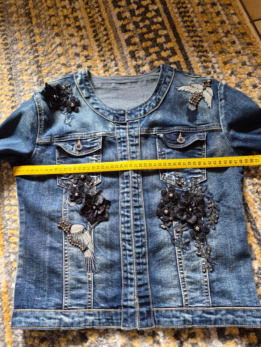 Giacche: Veste en jeans stretch taille M – Usato da le landeron venduto da canette 7
