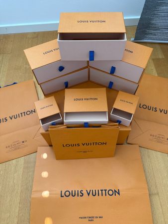 Original Louis Vuitton Verpackungsset Boxen & Shopping Bags