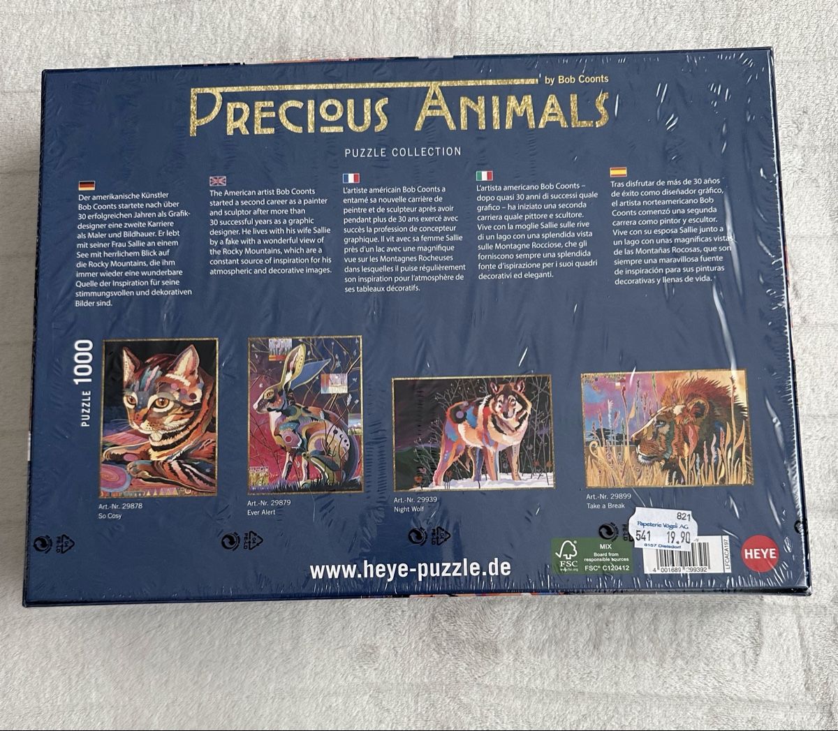 Heye Puzzle: Heye Night Wolf Puzzle – Nuovo e nell'imballaggio originale da Glattbrugg venduto da sab_989l 1