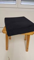 Neuwertiges Sitzkissen "Deluxe", schwarz, 40x40x9cm