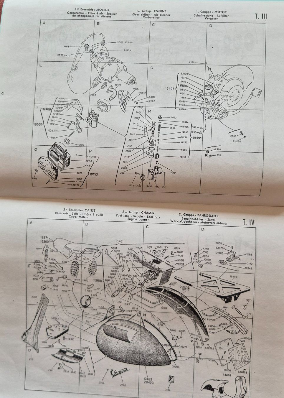 Bücher: Vespa Ersatzteilkatalog mod.53-54 – Gebraucht aus Hüswil von jap03 1