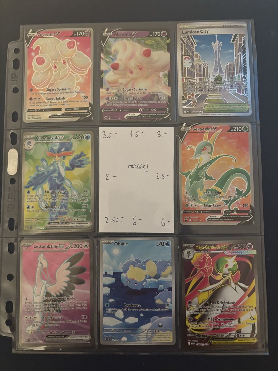 Pokémon Sammelbilder & Trading cards: Cartes Pokémon à partir de 1.50.- – Neu (gemäss Beschreibung) aus lausanne von helderj