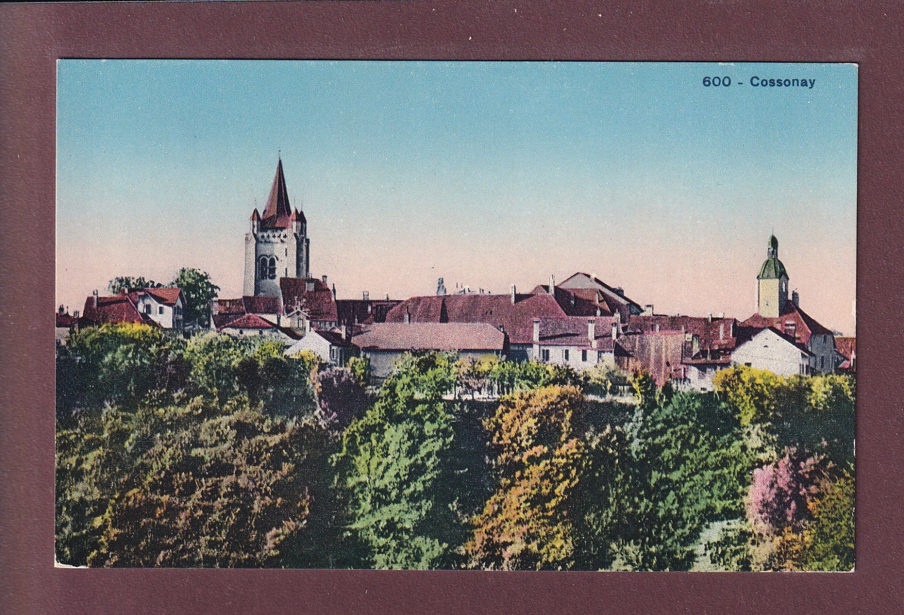 Cartoline postali: COSSONAY – Usato da Pully venduto da nicecards