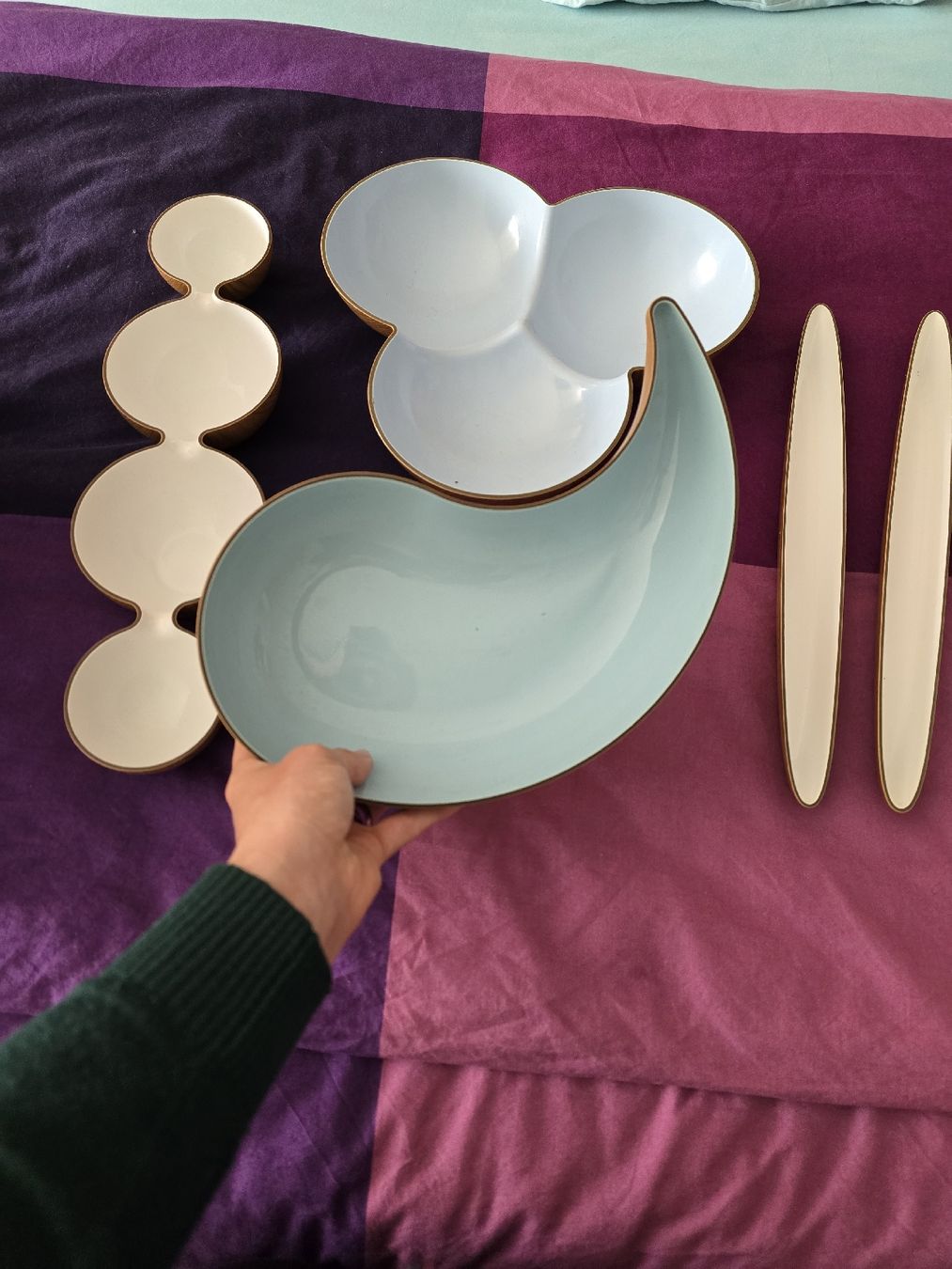 Piatti di portata: Ensemble de plateaux appero – Nuovo (secondo la descrizione) da Founex venduto da Vivi.dressing 1