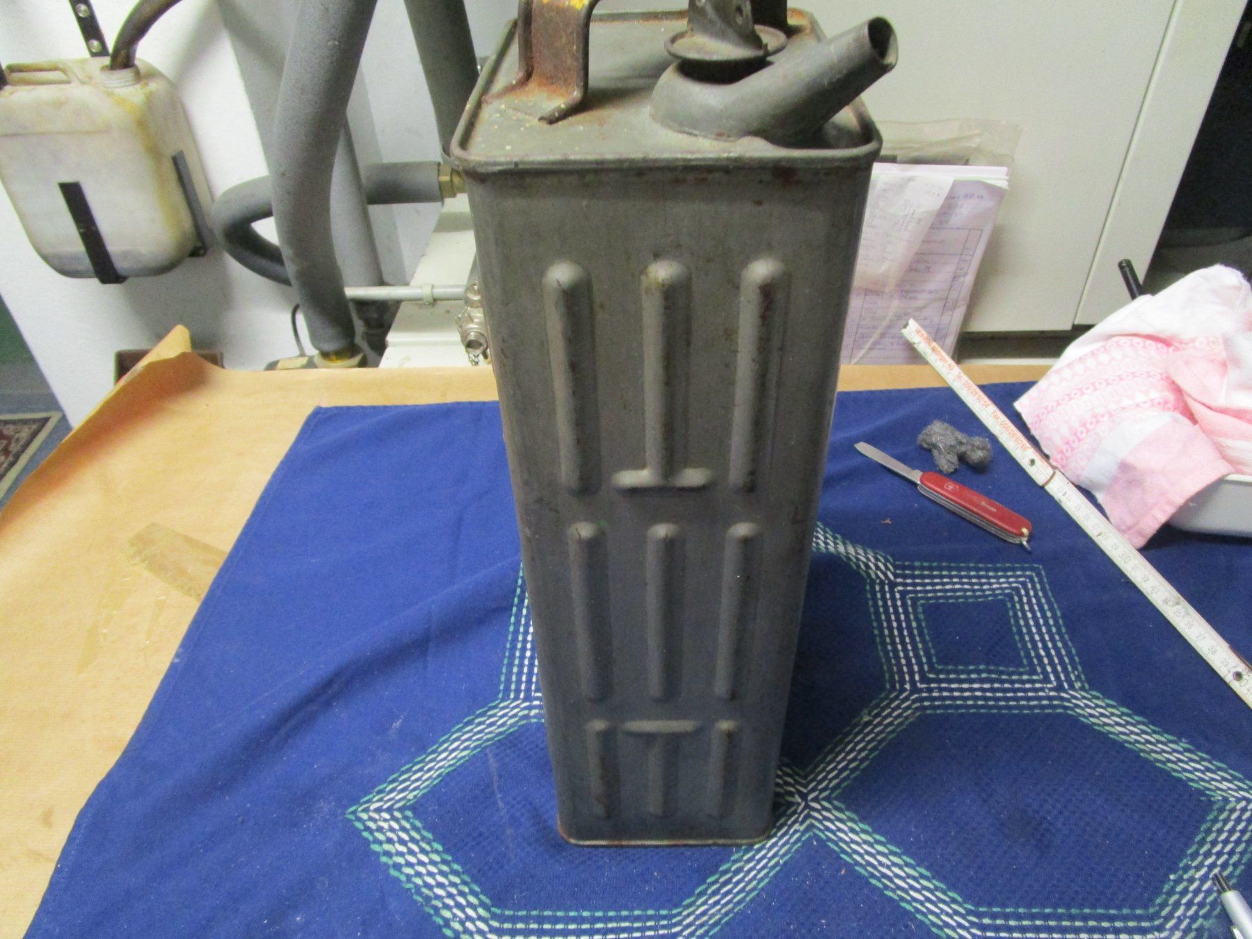 Schweizer Armee Sonstiges Fahrzeugzubehör: Alte Schell Petrol Kanister  5 Liter Type No. 4 – Gebraucht aus Rupperswil von Ema10 5