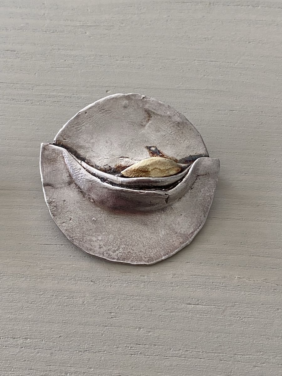 Spille & Fermagli: Damen Brosche oder Anhänger in Silber 925 & Gold 18k – Usato da Birr venduto da Vintage-Liebhaber 2