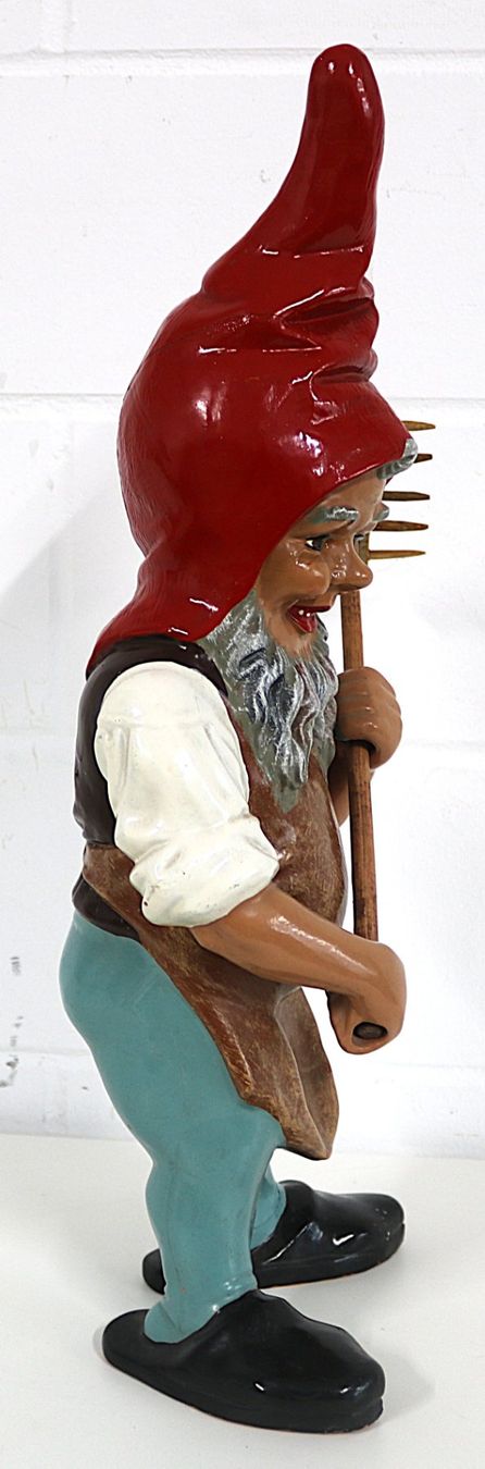 Figurines: Gartenzwerg mit Rechen, W. Germany – D'occasion à Volketswil par brockipfannenstil 3