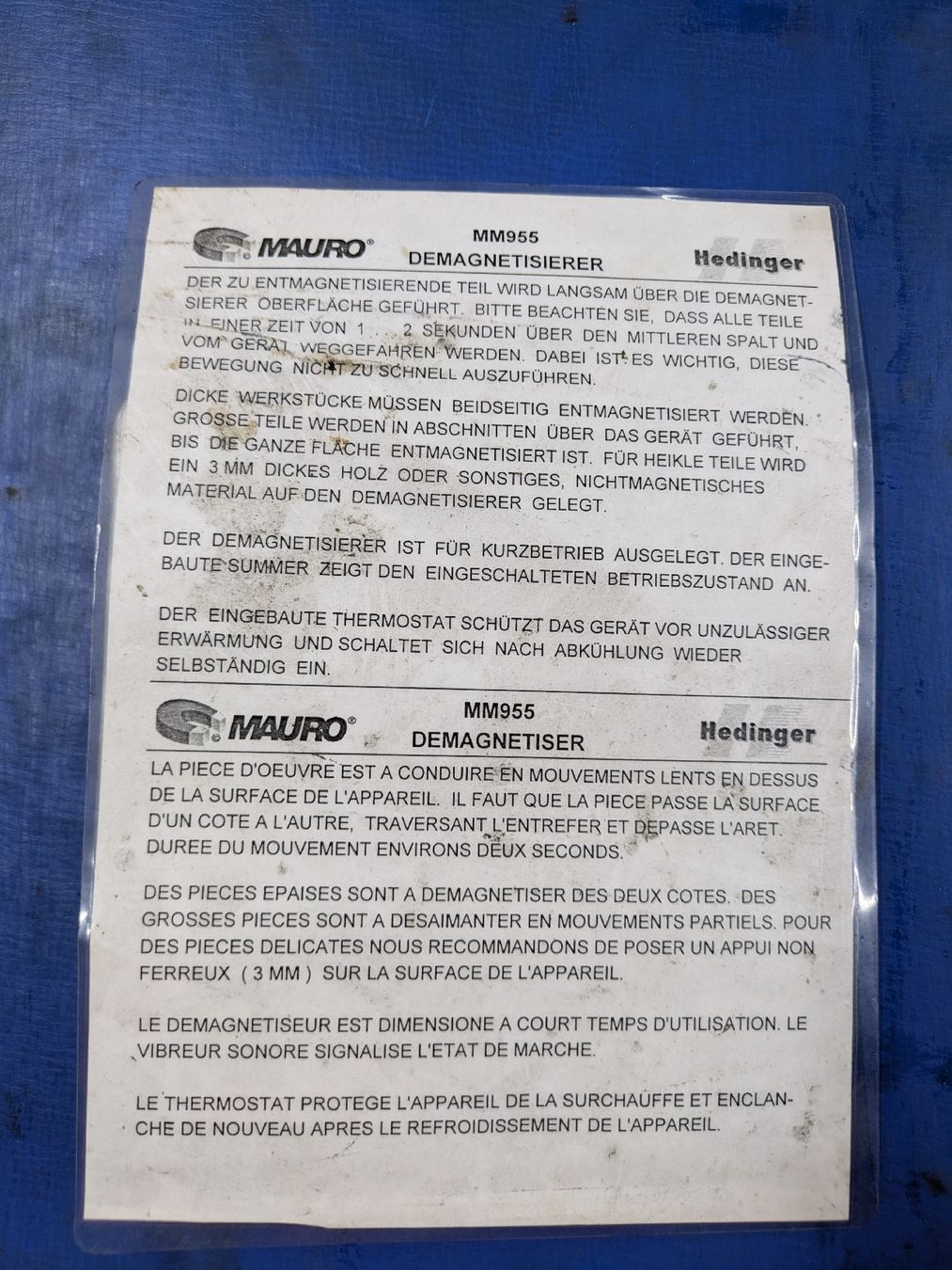 Tous les outils: Demagnetisierer MAURO gebraucht – D'occasion à Schönengrund par UlliDiem 3