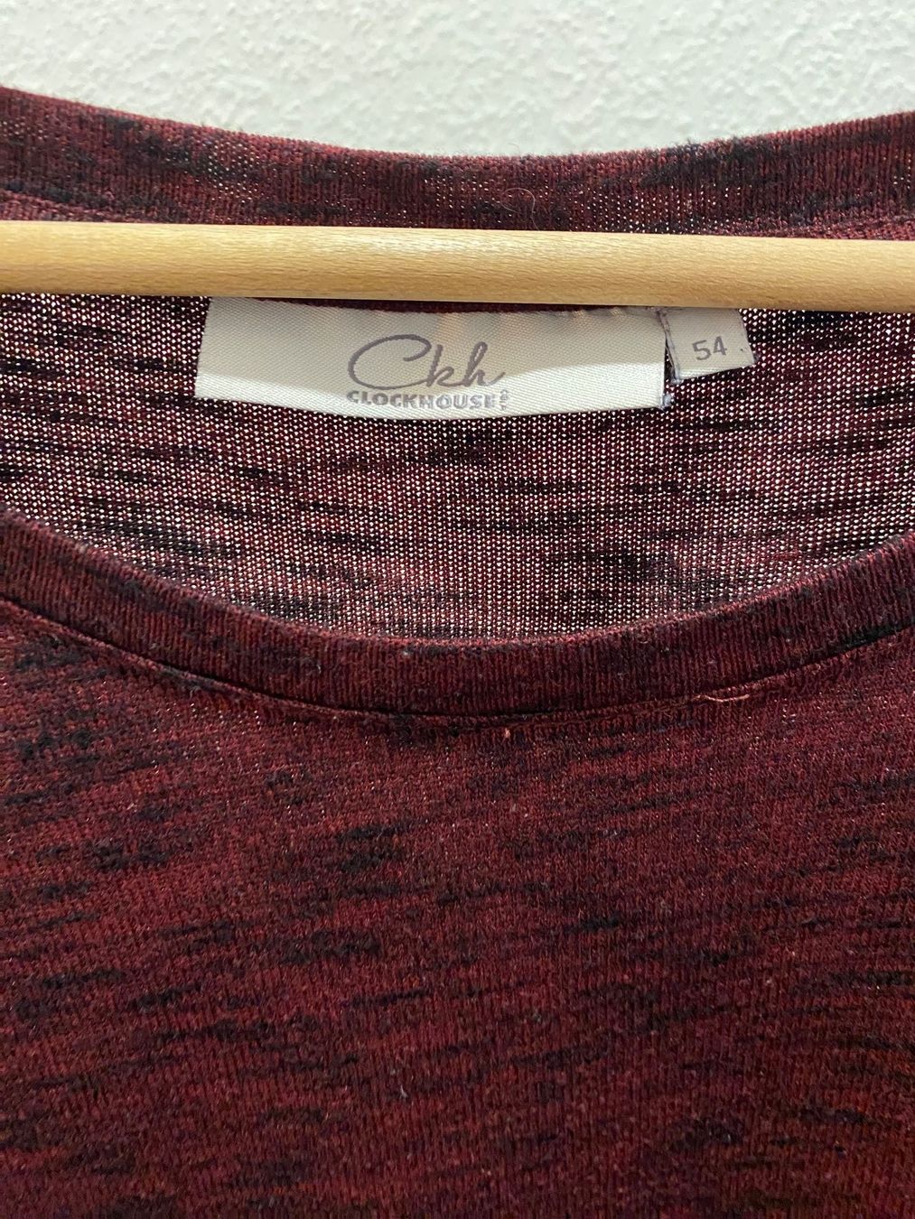 C&A T-Shirts: C&A Clockhouse Shirt bordeaux Gr. 54 – Gebraucht aus Pratteln von a23_j2gs 3