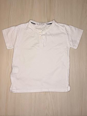 Mango Kids White Casual Button T-Shirt - Size 86 (12-18M)