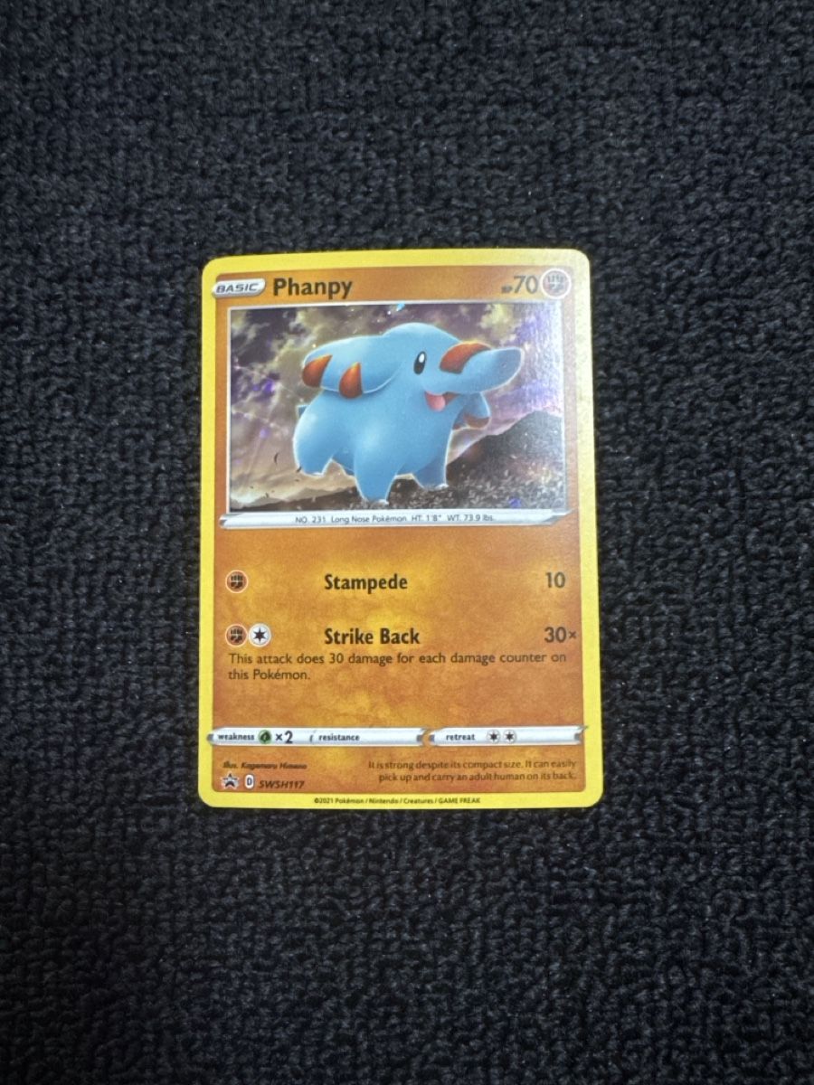 Pokémon Sammelbilder & Trading cards: Phanpy #SWSH117 Pokemon Promo – Gebraucht aus Müllheim Dorf von MX-58555