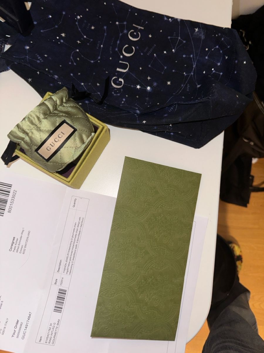 Bagues: Authentic Gucci Gold Interlocking G Chain Ring - Neu! – Neuf (Voir description) à Bern par pablito01 2