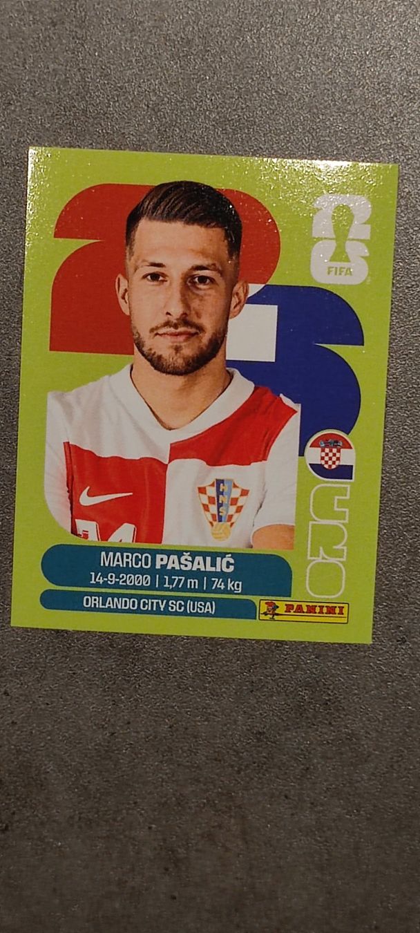 Panini FIFA World Cup 2026 Sticker - CRO 17 Marco Pasalic (Neu und ...