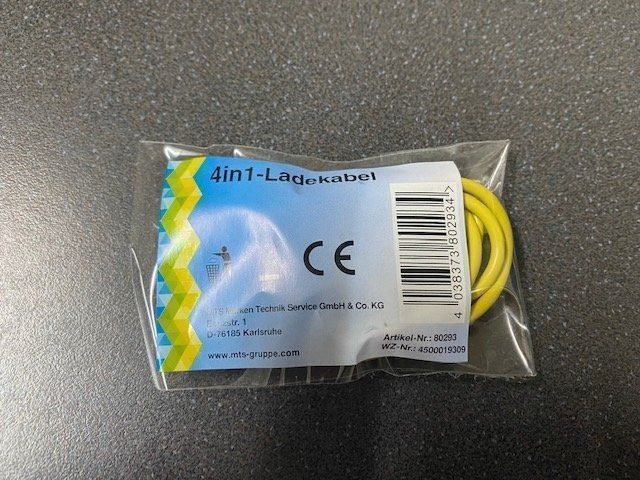 Caricabatterie: Ladekabel 4in1 gelb – Nuovo e nell'imballaggio originale da Emmen venduto da Aribini 1