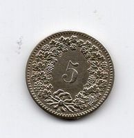 (1277) CH, 5 Rappen 1851, Top stgl