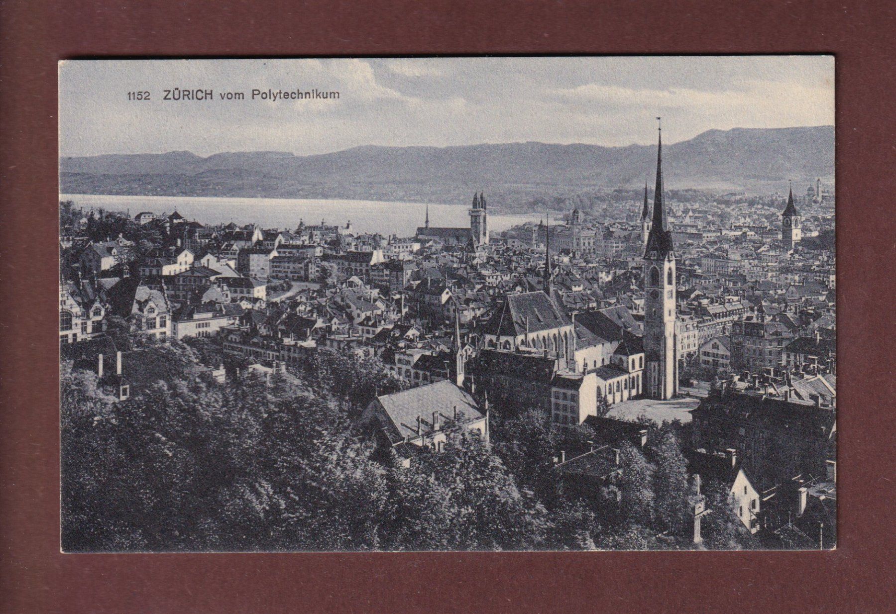 Cartoline postali: ZÜRICH vom Polytechnikum – Usato da Pully venduto da nicecards-shop