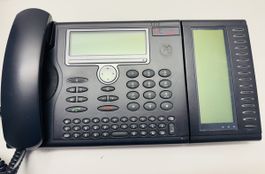 Bürotelefon Mitel 5380 AD-2 mit Tastenfeld und Netzteil
