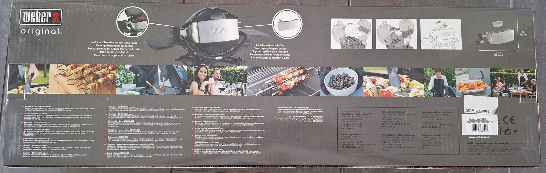 Weber Griglie: Weber Drehspiess Q2000/200-Serien – Nuovo e nell'imballaggio originale da Olten venduto da Oli19-- 2
