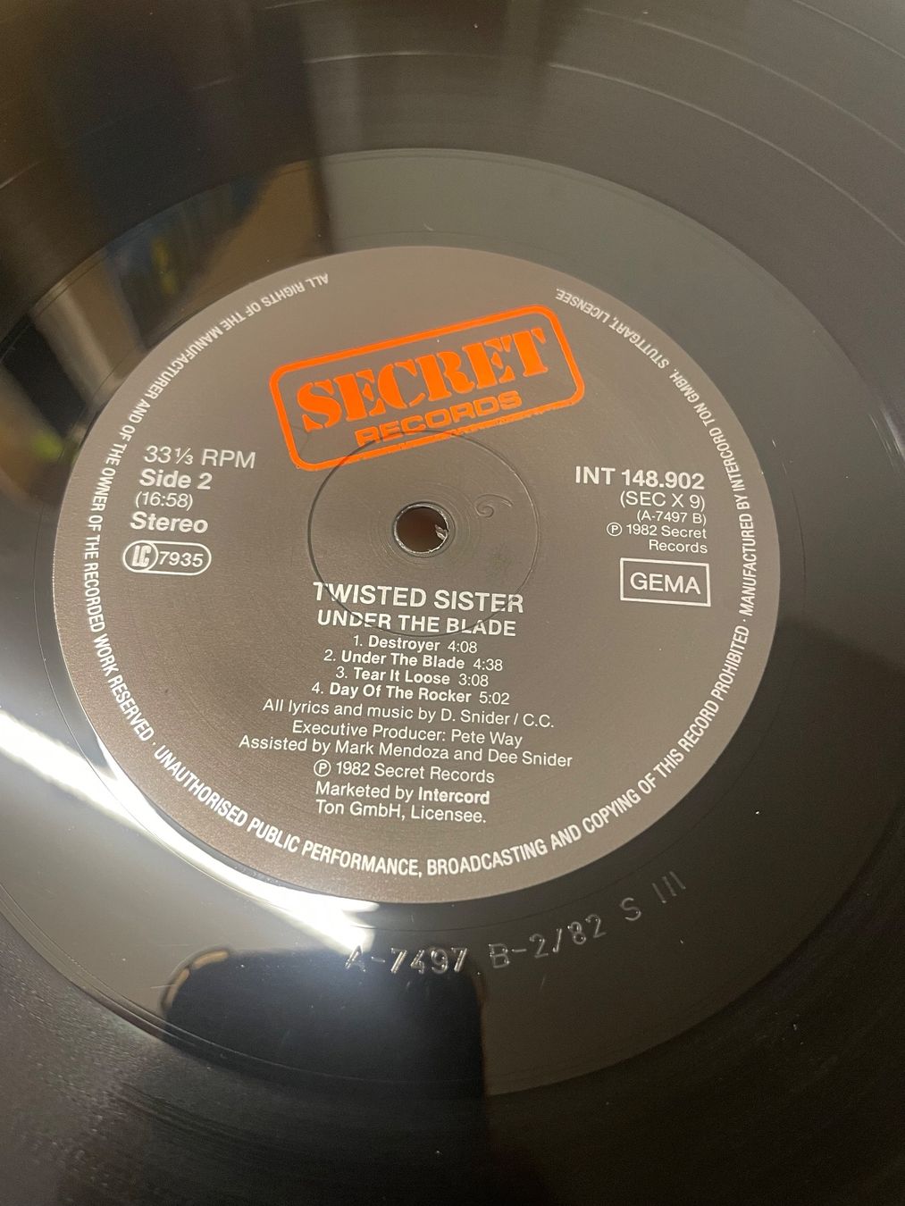 Dischi in vinile: Twisted Sister LP - Under The Blade – Usato da Winterthur venduto da Tumko-Vinyl 1