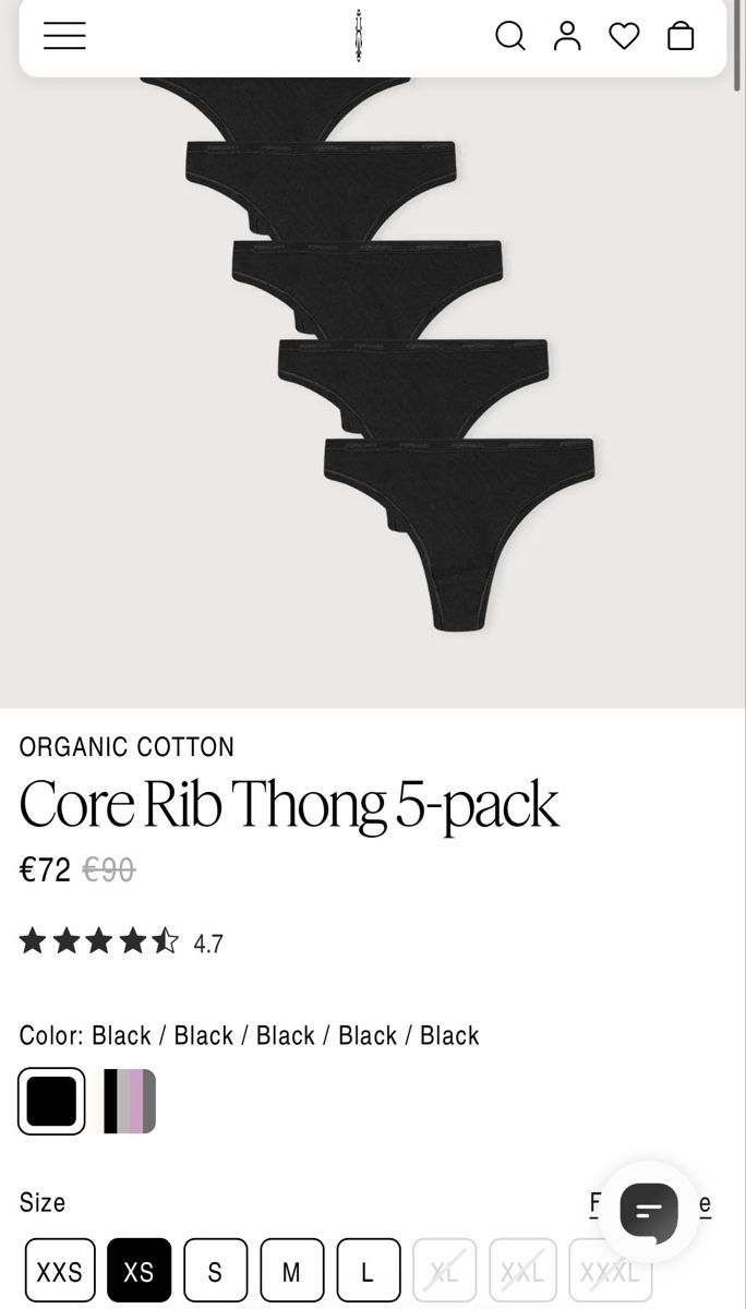 Altra biancheria intima: 5x Organic Basics Thong Unterhosen – Nuovo e nell'imballaggio originale da Bern venduto da ale_234