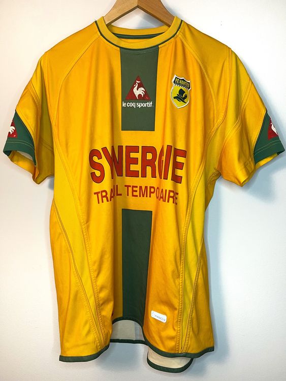 Short Vintage FC Nantes Errea - Jaune, Numéro 10, Taille XXL, Homme