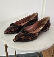 Bally Ballerinas Lackleder Schildpatt-Muster Grösse 37.5