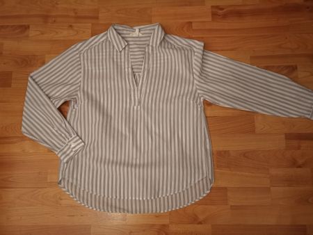 Tunika Bluse blau gestreift, Grösse XS