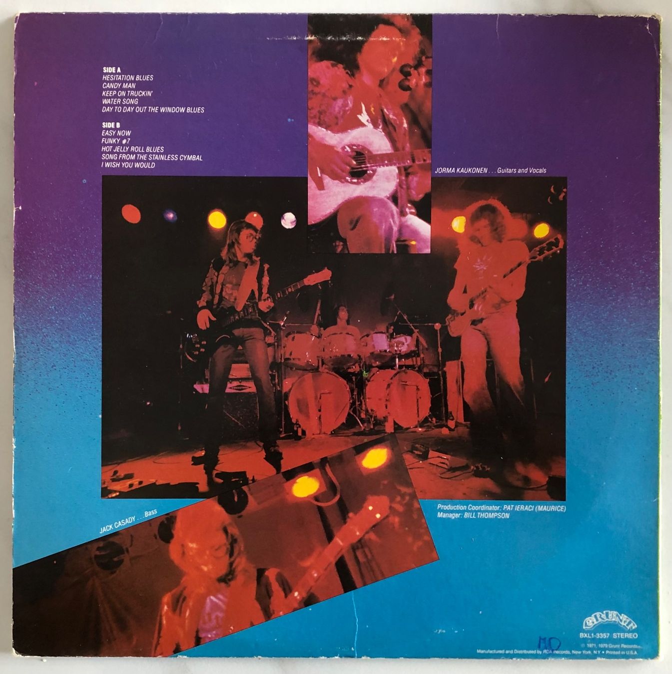Vinyles: HOT TUNA - FINAL VINYL – D'occasion à Poliez-Pittet par Newtown-Records 1