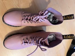 Dr. Martens Leder Boots | Rosa
