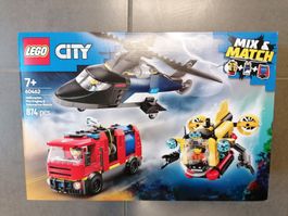 LEGO City # 60462  Heliko,U-Boot und Feuerwehr  NEU OVP