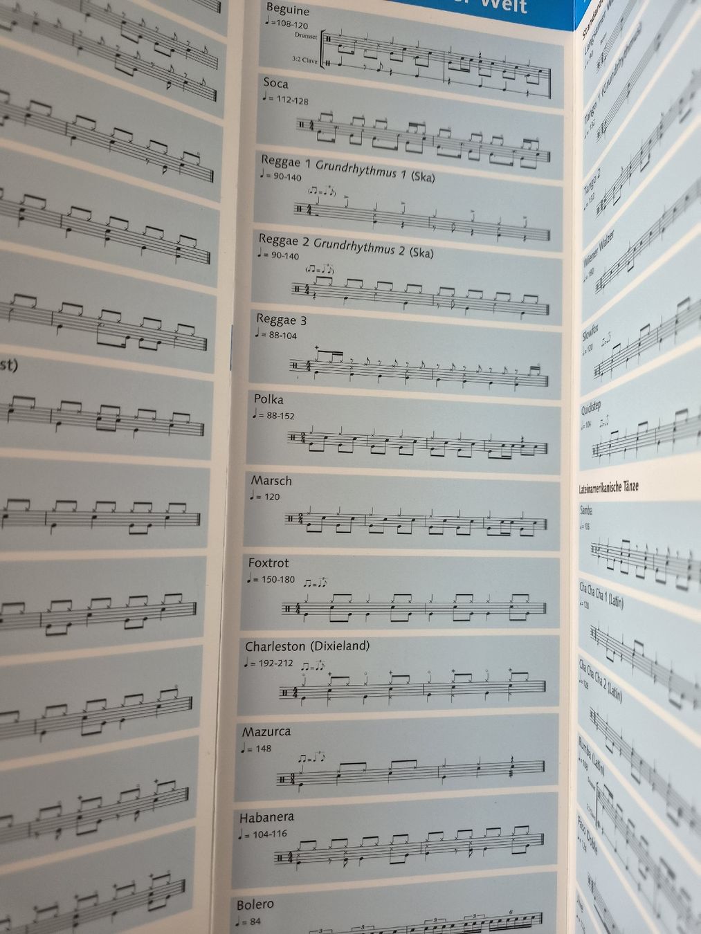 Musikinstrumente: Schlagzeug Rhythmustabelle Drum Sticker – Neu (gemäss Beschreibung) aus Zofingen von Tinpan 2