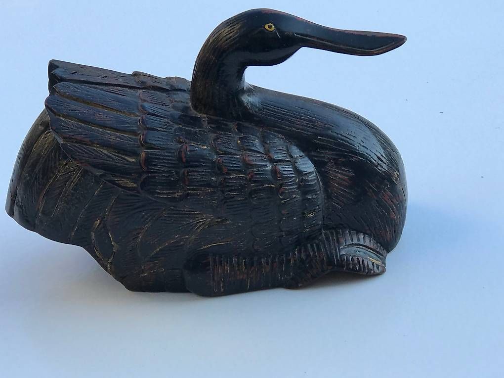 Statuette: Grand canard en bois massif – Usato da Estavayer-le-Lac venduto da mar_2s6b 1
