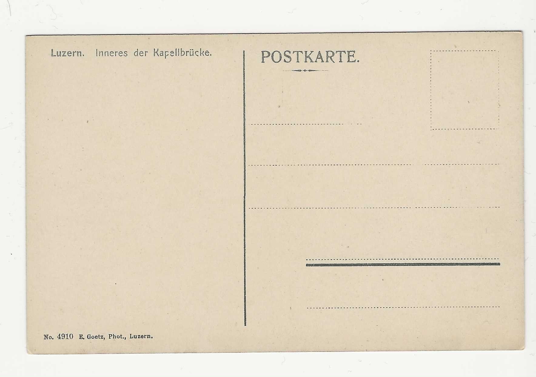 Cartoline postali: LUZERN.   INNERES DER KAPELLBRÜCKE – Usato da Küttigen venduto da rolypo 1