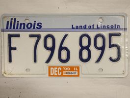 Illinois Nummernschild F796895 von 1999 - Vintage Rarität!