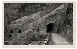 Samnauntal, Strassenpartie mit Gallerie, gelaufen 1937