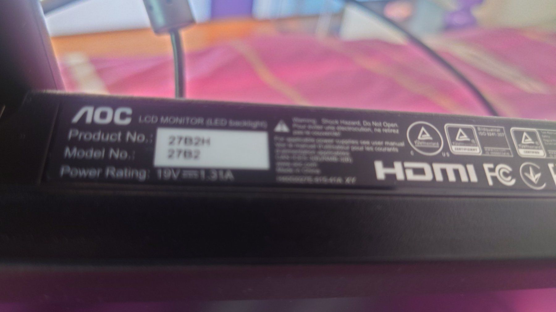 AOC Monitor: AOC Bildschirm 27 Zoll – Nuovo (secondo la descrizione) da Otelfingen venduto da lsz_kgs6 3