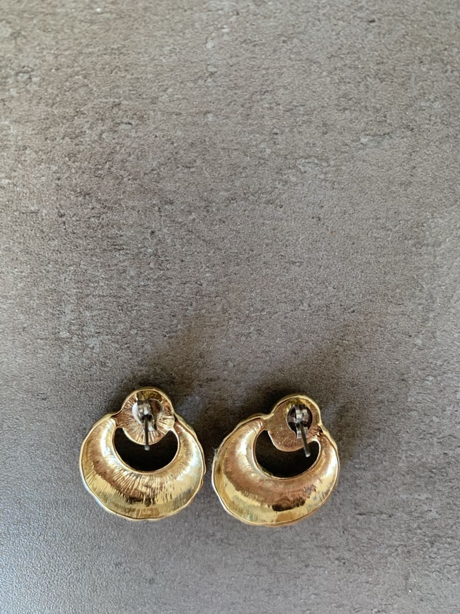 Orecchini pendenti & Orecchini a lobo: Boucles d’oreilles dorées et perles noires – Nuovo (secondo la descrizione) da Genève venduto da rez_c6c6 2