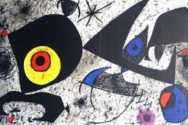 JOAN MIRO (Spanien, 1893-1983) Hommage, Lithographie, 1976