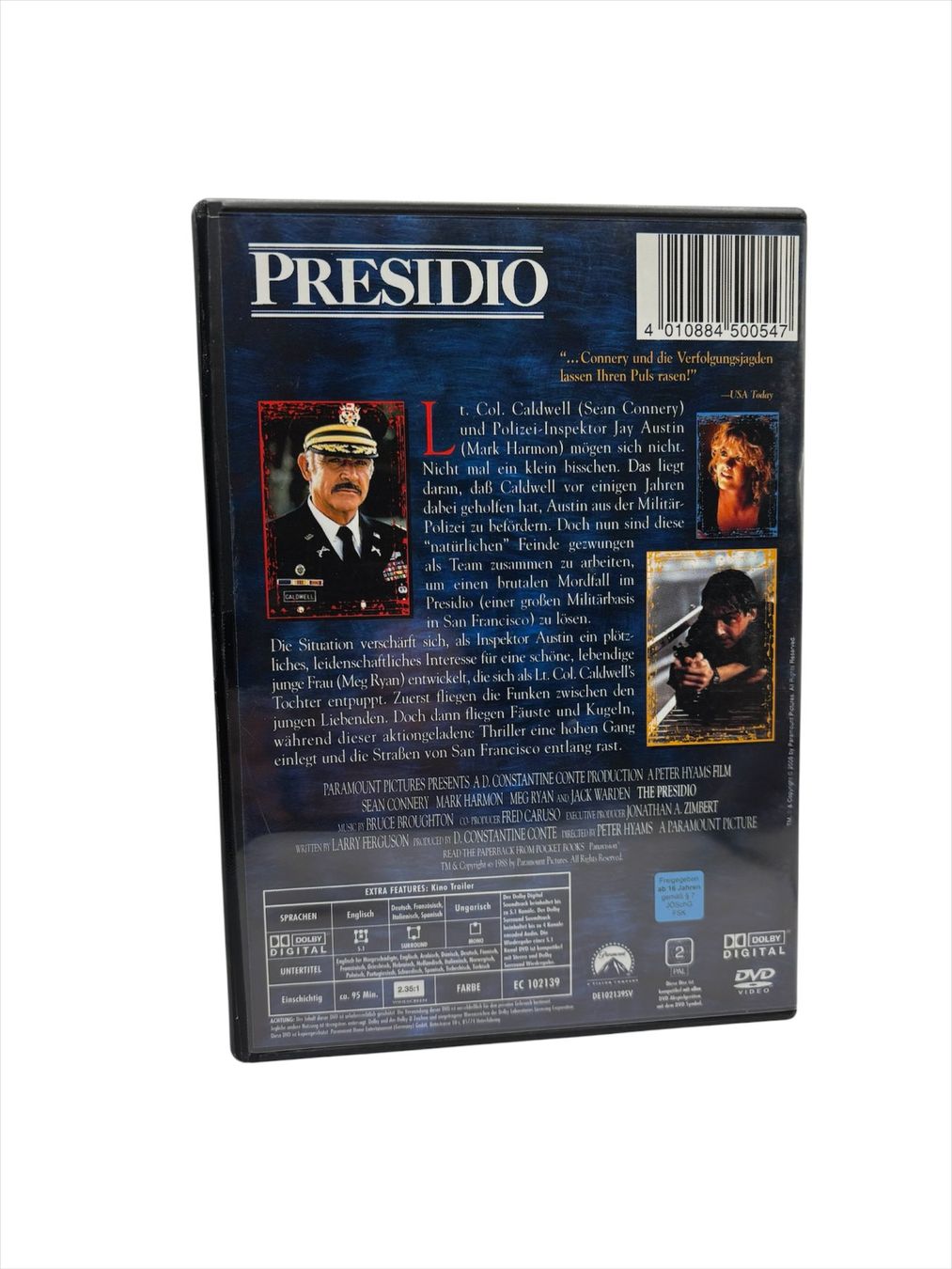Tutti i DVDs: PRESIDIO - SEAN CONNERY, MARK HARMON – Usato da Rickenbach SO venduto da steinerhome 1