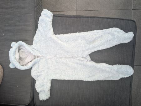 Baby Strampler Frottee hellblau Grösse 62 guter Zustand