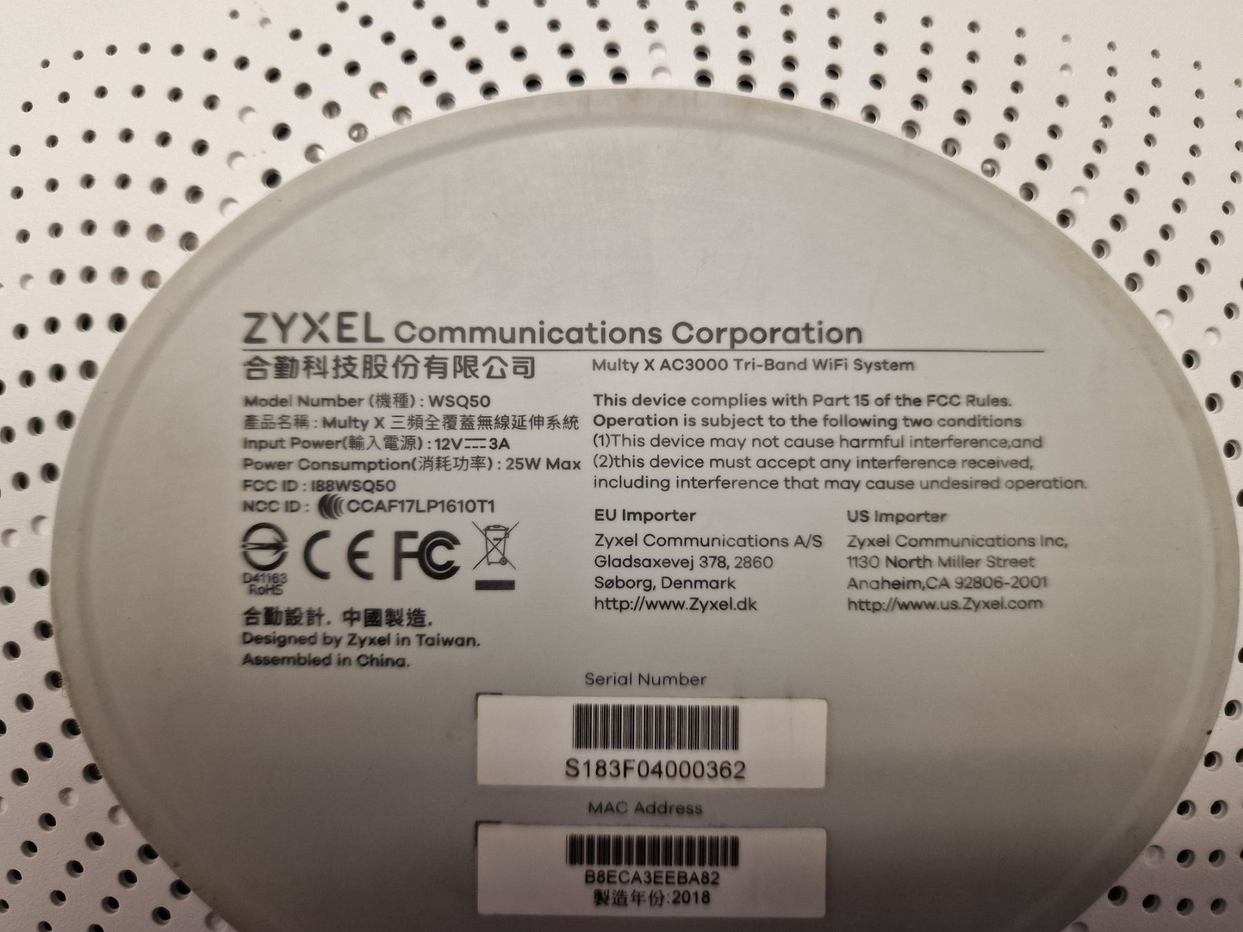 Zyxel WiFi: Zyxel Multy X AC3000 Mesh WLAN-System – D'occasion à Berikon par Bifi7 2