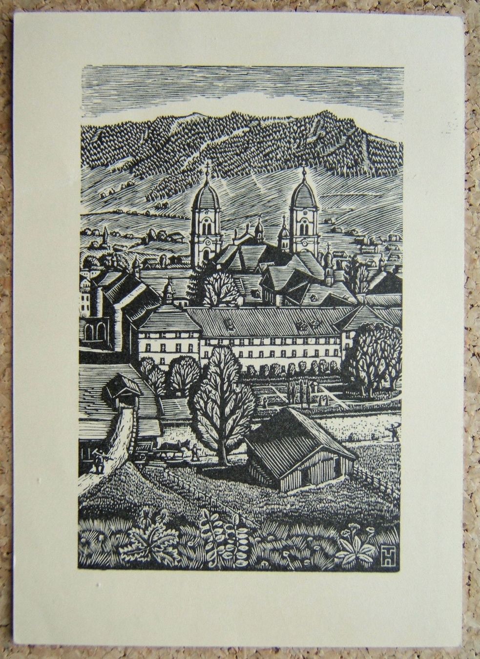 Cartes postales: AK KLOSTER EINSIEDELN 1956 – D'occasion à Brunnen par Nonne04