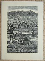 AK KLOSTER EINSIEDELN 1956