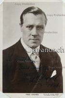Fred Groves (1880-1955) Schauspieler - Autogramm
