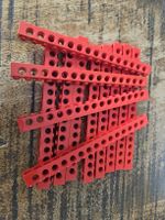 lego 3703 lot de 12 pièces Red Technic, Brick 1 x 16
