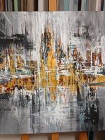 ACRYLBILD, Acrylgemälde auf Leinwand 70x70 cm, Unikat!!!