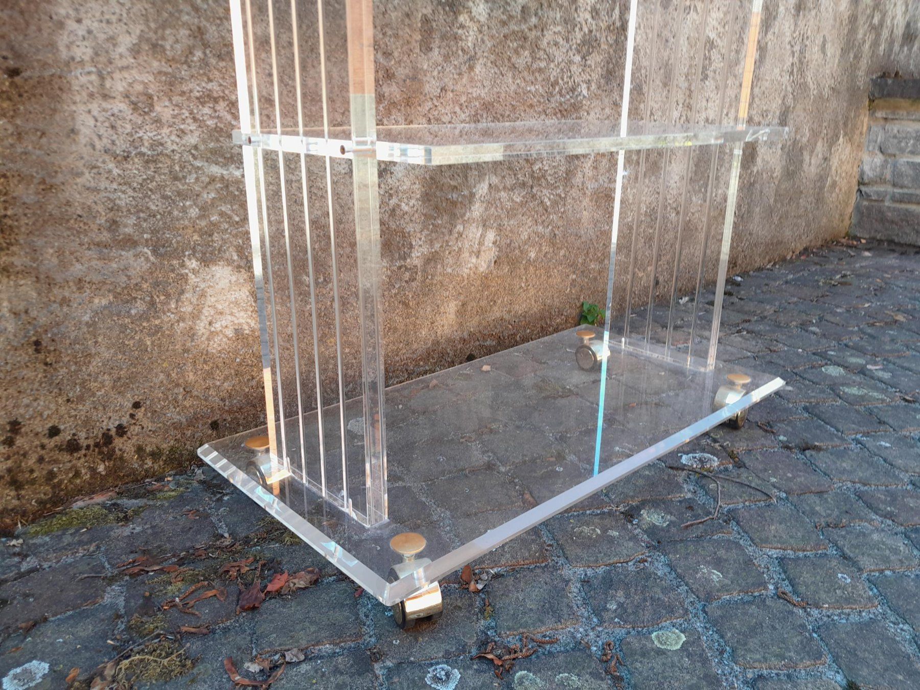 Carrelli di servizio: Vintage Plexiglas / Acrylglas Servierwagen / Servierboy – Usato da Männedorf venduto da Bel-view 4